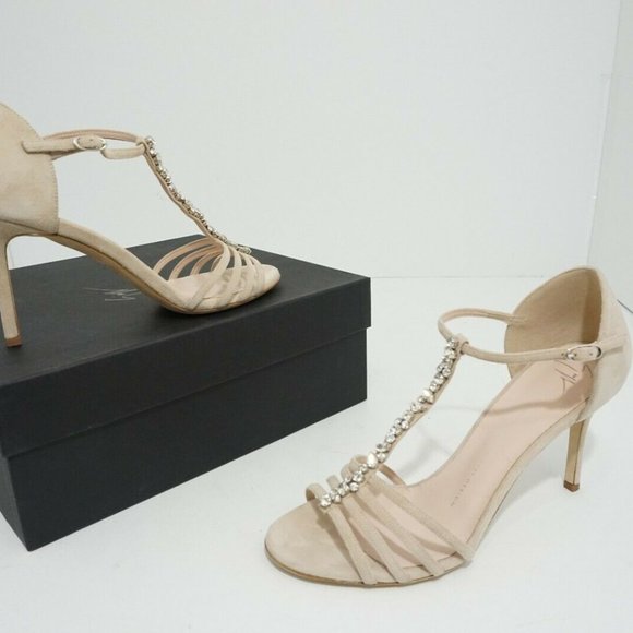 Giuseppe Zanotti Crystal Embellished Heel Sandals - Picture 5 of 12